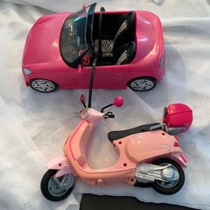 Barbie Convertible & Scooter
